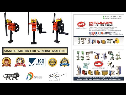 Manual Motor Coil Winding Machine Demonstration