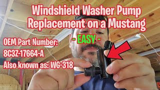 2008-2009 Ford Mustang Windshield Washer Pump Replacement