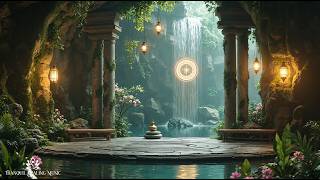 Deep Meditation in Healing Zen Forest | Relaxing Waterfall Ambience with Tranquil Music for Calm