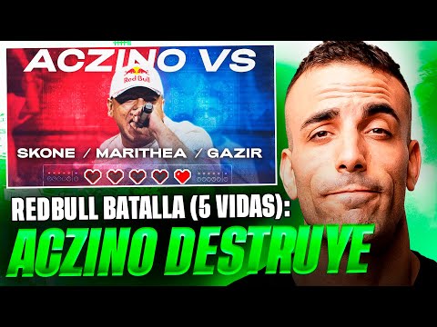 *ACZINO ACORRALADO ES INDESTRUCTIBLE* 🐐🌋 ACZINO EN 5 VIDAS (REDBULL BATALLA) 🐔❤️ Reacción