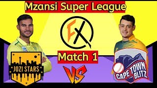 JOZ vs CTB 1st match of msl t20 mzansi super league 2019 | joz vs ctb dream11 team prediction free