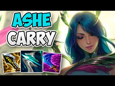 INSANE ASHE ADC SOLO CARRY GAMEPLAY! | CHALLENGER ADC ASHE | Patch 12.5 S12