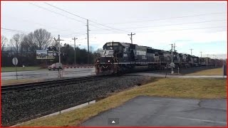 preview picture of video 'Norfolk Southern Mixed Manifest in Statesville nc'