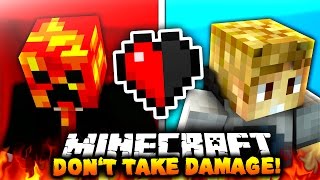 DON&#39;T TAKE DAMAGE?! | Minecraft RED VS BLUE CHALLENGE!