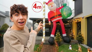 عملت اطول بابا نويل في حديقة بيتنا 🎅 (4 امتار)