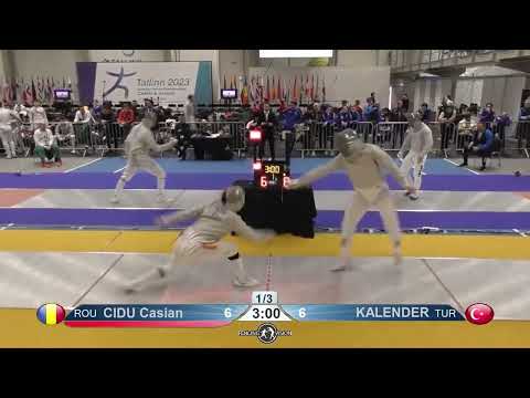 European Championships 2023 JMS - L32 - Casian Cidu ROU v Muhammad Furkan Kalender TUR