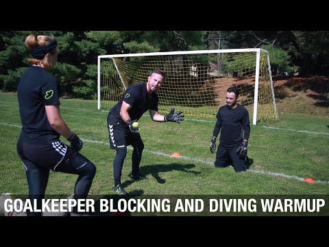 Goalkeeper Blocking and Diving Warmup