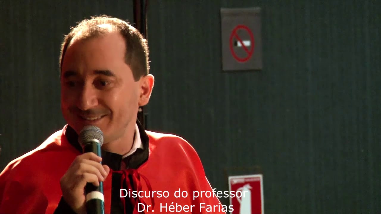 Discurso do professor homenageado da turma de Gestão em Segurança Pública e Privada