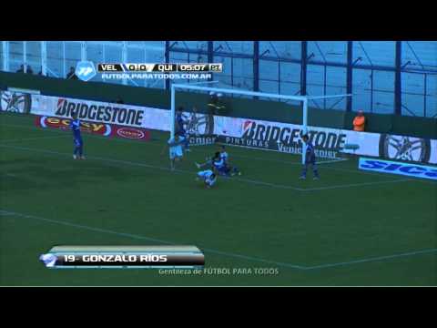 Gol Ríos. Vélez 0 Quilmes 1. Fecha 14. Final 2014. Fútbol Para Todos.