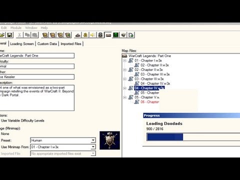 Warcraft 3 How to put a campaign into world editor and edit maps.