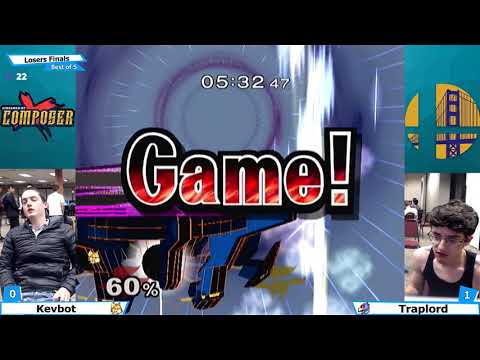 Gator Games 12 - Kevbot (Fox) Vs. Traplord (Falco) Smash Melee - Losers Finals