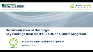 Decarbonisation of Buildings: Key Findings from the IPCC AR6 on Climate Mitigation