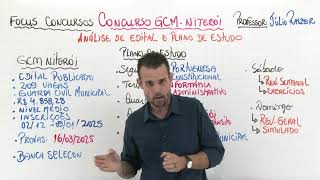 ANÁLISE DE EDITAL E PLANO DE ESTUDOS - GCM NITERÓI (RJ)