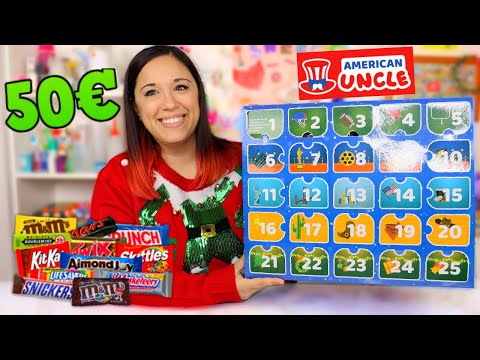 APRO CALENDARIO DELL'AVVENTO con SNACK AMERICANI PAGATO 50 EURO!