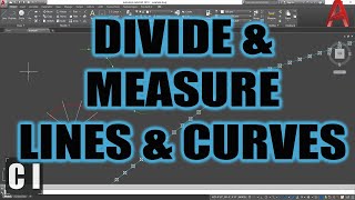 AutoCAD How to Divide or Measure in Equal Parts - Lines & Curves! | 2 Minute Tuesday