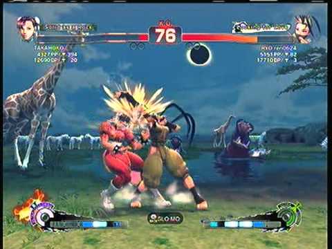 SSF4AE:  Chun-li (TAKAHOKO) vs. Ibuki (RYO ren0624)  SD