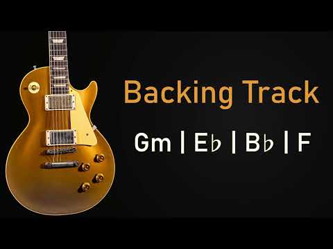 Blues Rock BACKING TRACK G Minor | Gm Eb Bb F | 120 BPM | Guitar Backing Track
