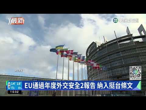 EU通過年度外交安全2報告　納入挺台條文