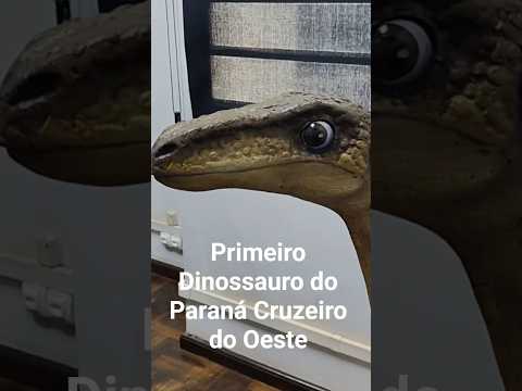primeiro Dinossauro do Paraná. Cruzeiro do Oeste Pr. #dinosaurs #curiosidades #dinossauro