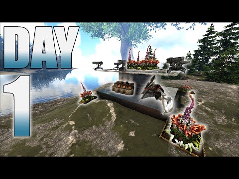 We Claimed Arks Best Underwater Cave Day 1! | Ark PvP