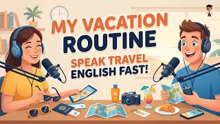 My Daily Routine on Vacation | Learn Travel English for Beginners | Mr. English Podcast