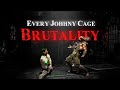 Every Johnny Cage Brutality In MK1