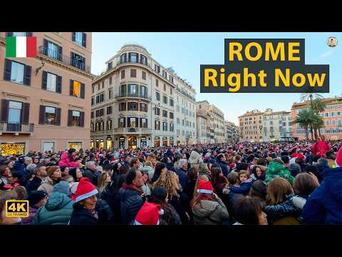 Christmas has already arrived in Rome | 23 November 2025 | Sunset in 4K
