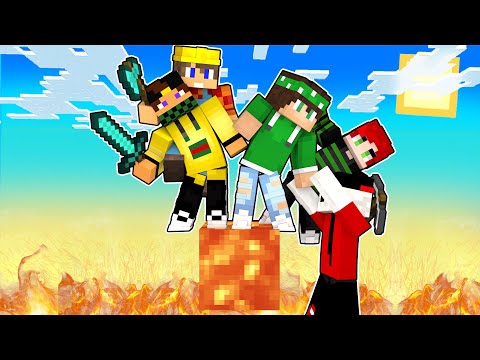 SOPRAVVIVO SOPRA UN BLOCCO DI LAVA - ABBIAMO FATTO IL PANICO