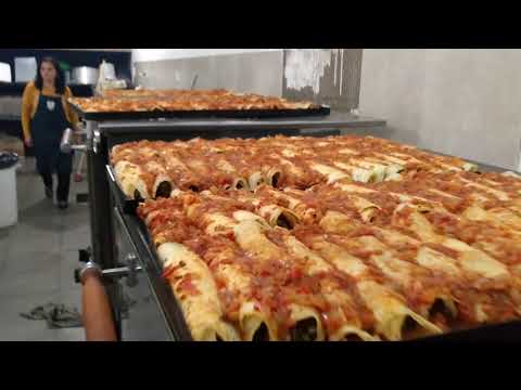 500 canelones juntos y una entrada bien prolijita