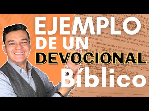 Example of a daily Bible devotional. How to make a devotional