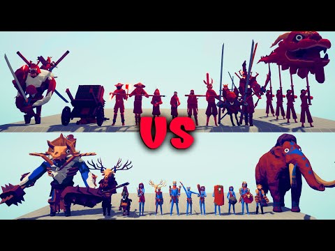 DYNASTY TEAM vs TRIBAL TEAM | TABS - Totally Accurate Battle Simulator