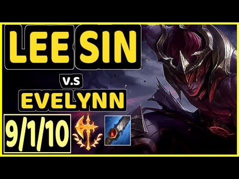 ERASUS (LEE SIN) vs EVELYNN - 9/1/10 KDA JUNGLE GAMEPLAY - BR Ranked GRANDMASTER