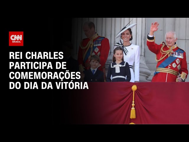 Rei Charles assistirá desfile de 80 anos do fim da Segunda Guerra Mundial | CNN NOVO DIA