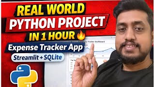 Real World Python Project in 1 Hour 🔥 Expense Tracker App(Streamlit + SQLite)