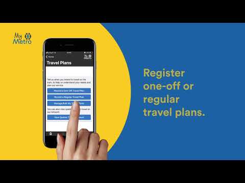 My Metro app - New journey planning tools