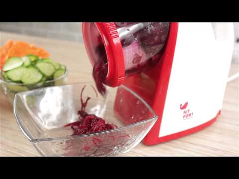 Миниатюра изображения товара Овощерезка электрическая Kitfort KT-1304-1 (красный)