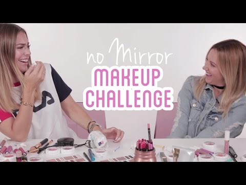 NO MIRROR Make-Up Challenge with ASHLEY TISDALE | BELLA Video