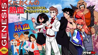Kunio No Nekketsu: School Fighters - Homebrew Beta 0.1 [Sega Genesis]