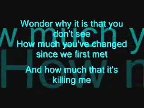 Hoobastank - I dont think I love you (lyrics on screen)