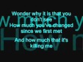 Hoobastank - I dont think I love you (lyrics on ...