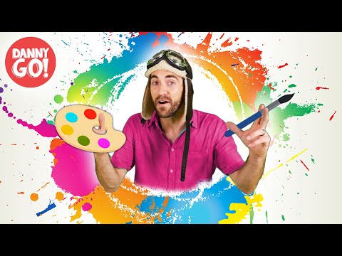 Kid's Painting Ideas w/ Danny Go! 🎨/// Colors, Shapes, Animals + Counting