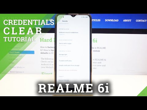 How to Clear Credentials in REALME 6i – Remove Credentials
