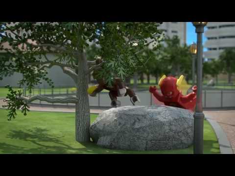 Lego DC superheros flash at the zoo