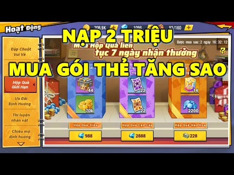 LIVE One Punch Man: The Strongest VN - Nạp 2 Triệu Mua Gói Thẻ Tăng Sao Sự Kiện Có Thời Hạn