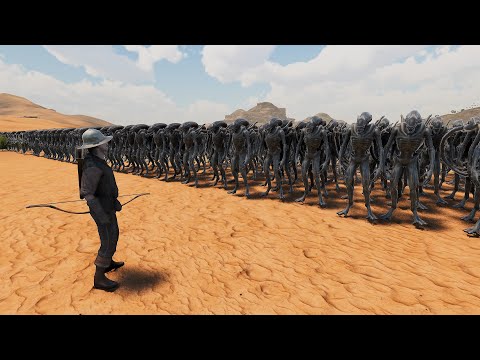 FULL-AUTO ARCHER vs 10,000 ALIENS - Ultimate Epic Battle Simulator 2 | UEBS 2