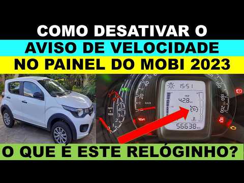 Fiat Mobi ano 2023 como desativar o aviso de velocidade do painel?
