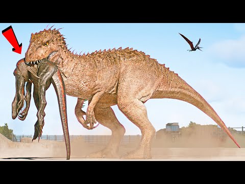 INDOMINUS REX vs BIG DINOSAURS & CARNIVORES & INDORAPTOR T-REX BATTLE - Jurassic World Evolution 3