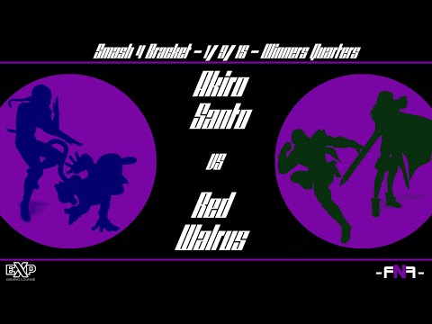 FNF 1-9-15 - Smash 4 - Akiro & Santo vs. Red & Walrus - Winners Quarters