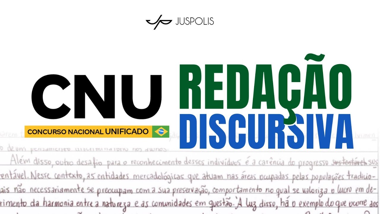 CNU - MODELO de DISCURSIVA - BLOCOS de 1 a 7 - Dicas e REDAÇÃO PRONTA
