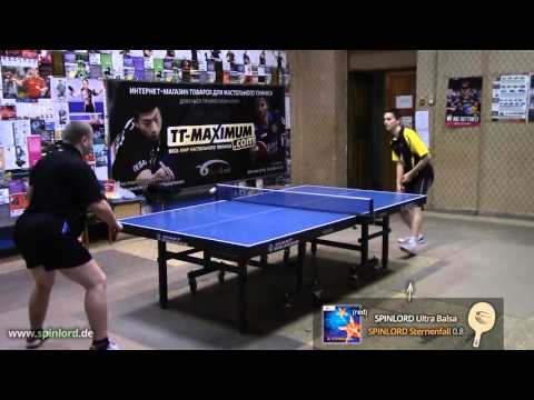 SPINLORD Sternenfall 0.8 mm BH block on SPINLORD Ultra Balsa